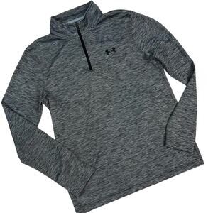 Under Armour Men's HeatGear Tech 1/4 Zip Pullover  Dark Gray  Size Small